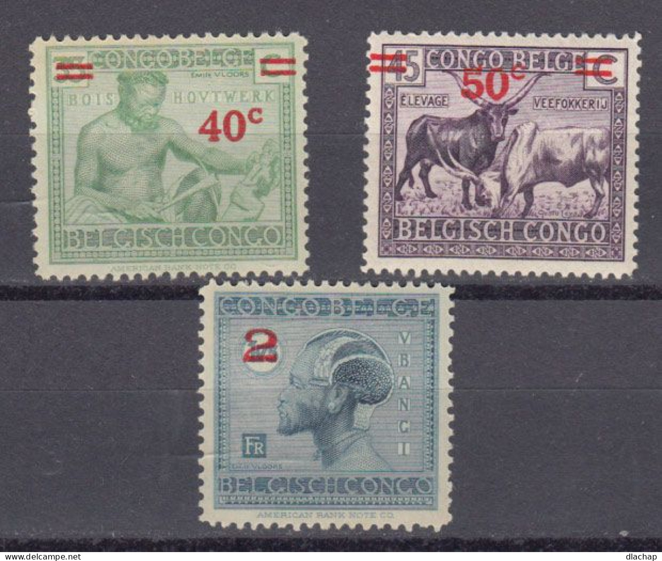 Congo Belge 1931 COB 159 / 161 ** Neufs Sans Charniere - Ungebraucht