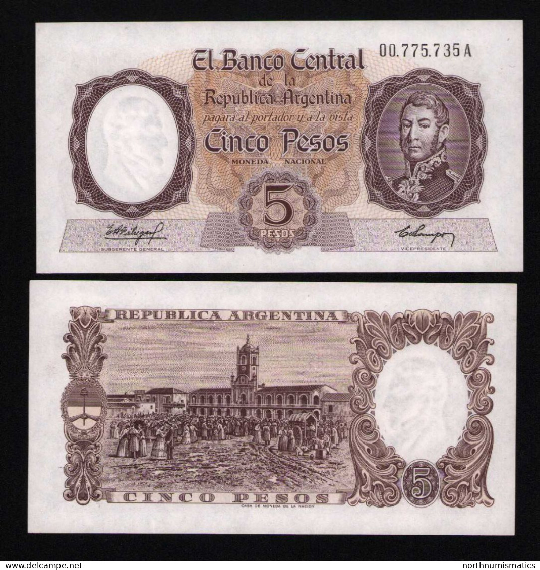 Argentina 5 Pesos Unc - Argentina