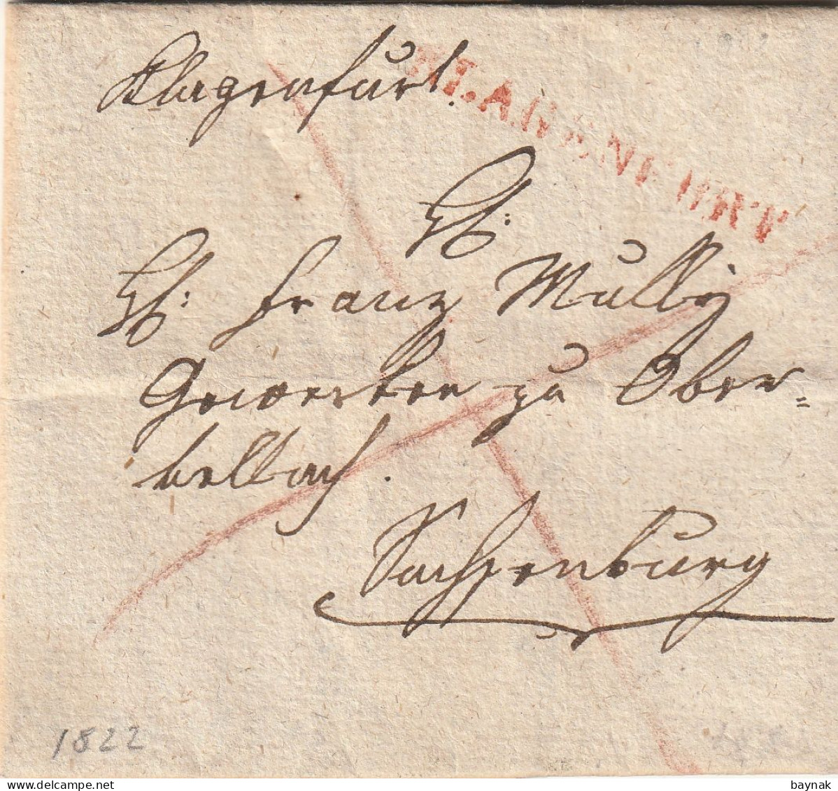 AS58  --  AUSTRIA   --  KLAGENFURT, WOLSBERG  Nach MICHELDORF  --   PREPHILATELIC  FOLDED LETTER  --  FALTBRIEF --  1839 - ...-1850 Voorfilatelie