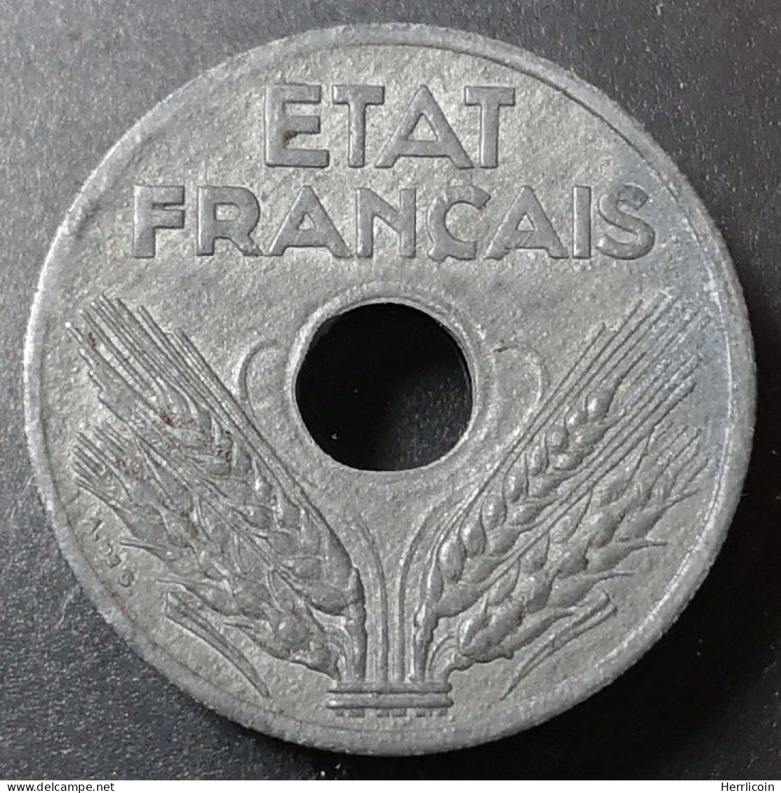 Monnaie France - 1941  - 20 Centimes Etat Français type Vingt - 20 Centimes