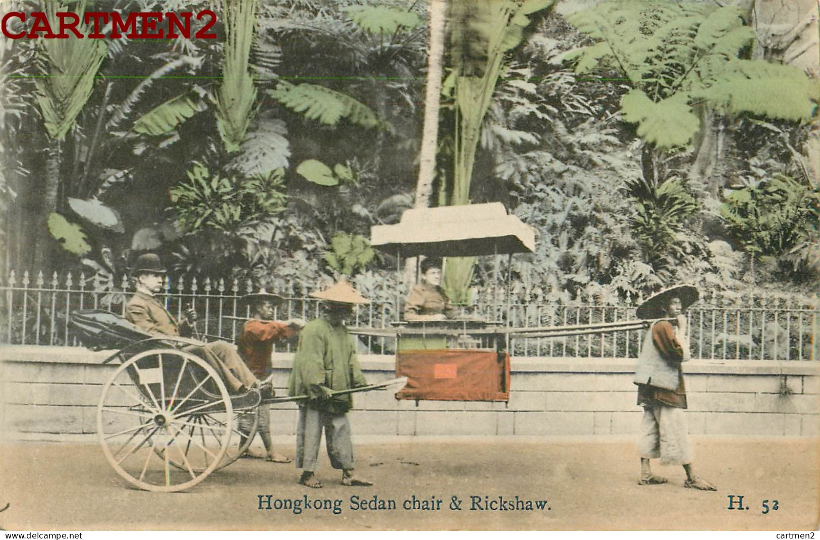 HONGKONG SEDAN CHAIR § RICKSHAW HONG-KONG CHINE CHINA  - Chine (Hong Kong)