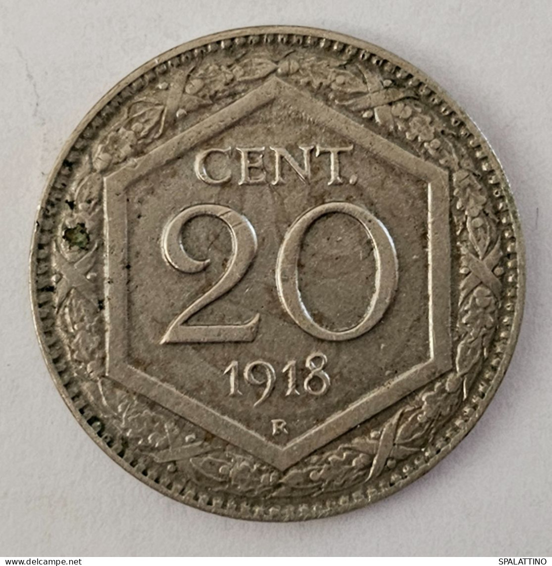 ITALY- 20 CENTESIMI 1918. - 1900-1946 : Victor Emmanuel III & Umberto II