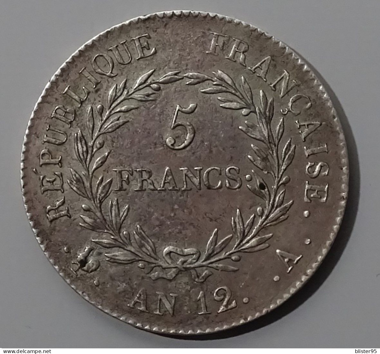 Magnifique 5 Francs AN 12 A (1804) Bonaparte Premier Consul , Ttb A Superbe - 5 Francs