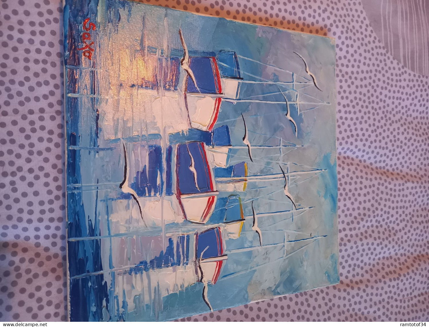 Reflet Dans Le Petit Port - Acryliques