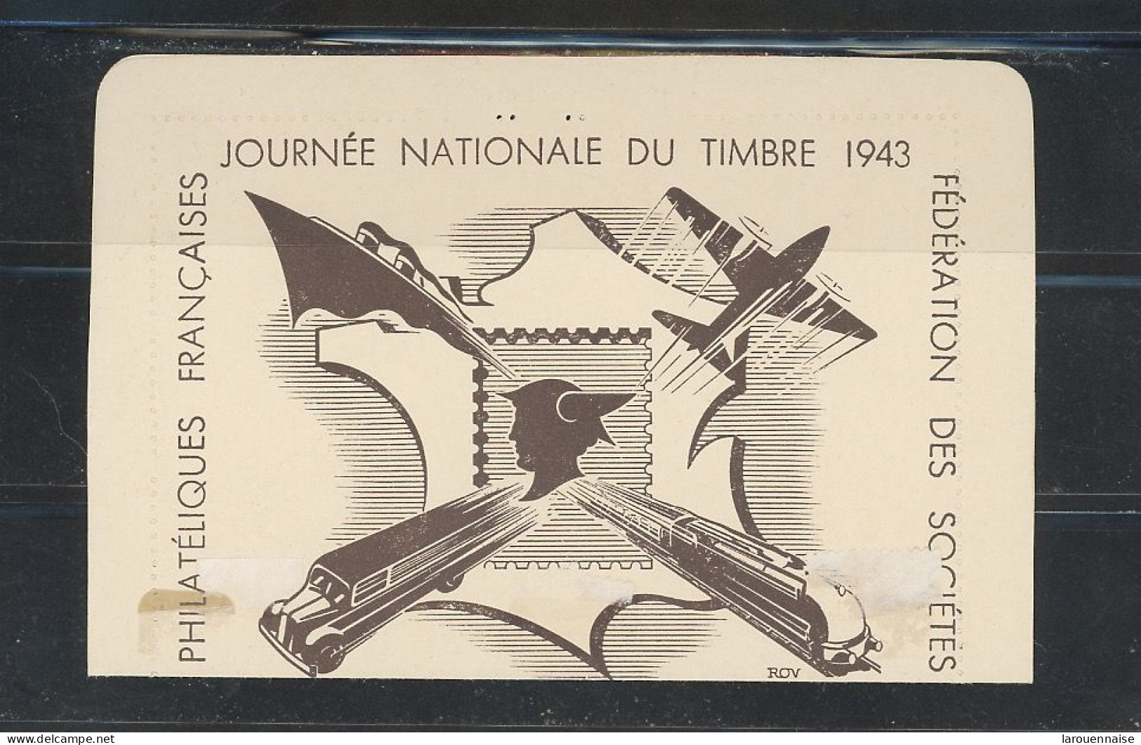 FRANCE -  81 - CASTRE / AGOUT -JOURNÉE DU TIMBRE N°552 / CARTE LETTRE -10 OCT -1943 - ....-1949