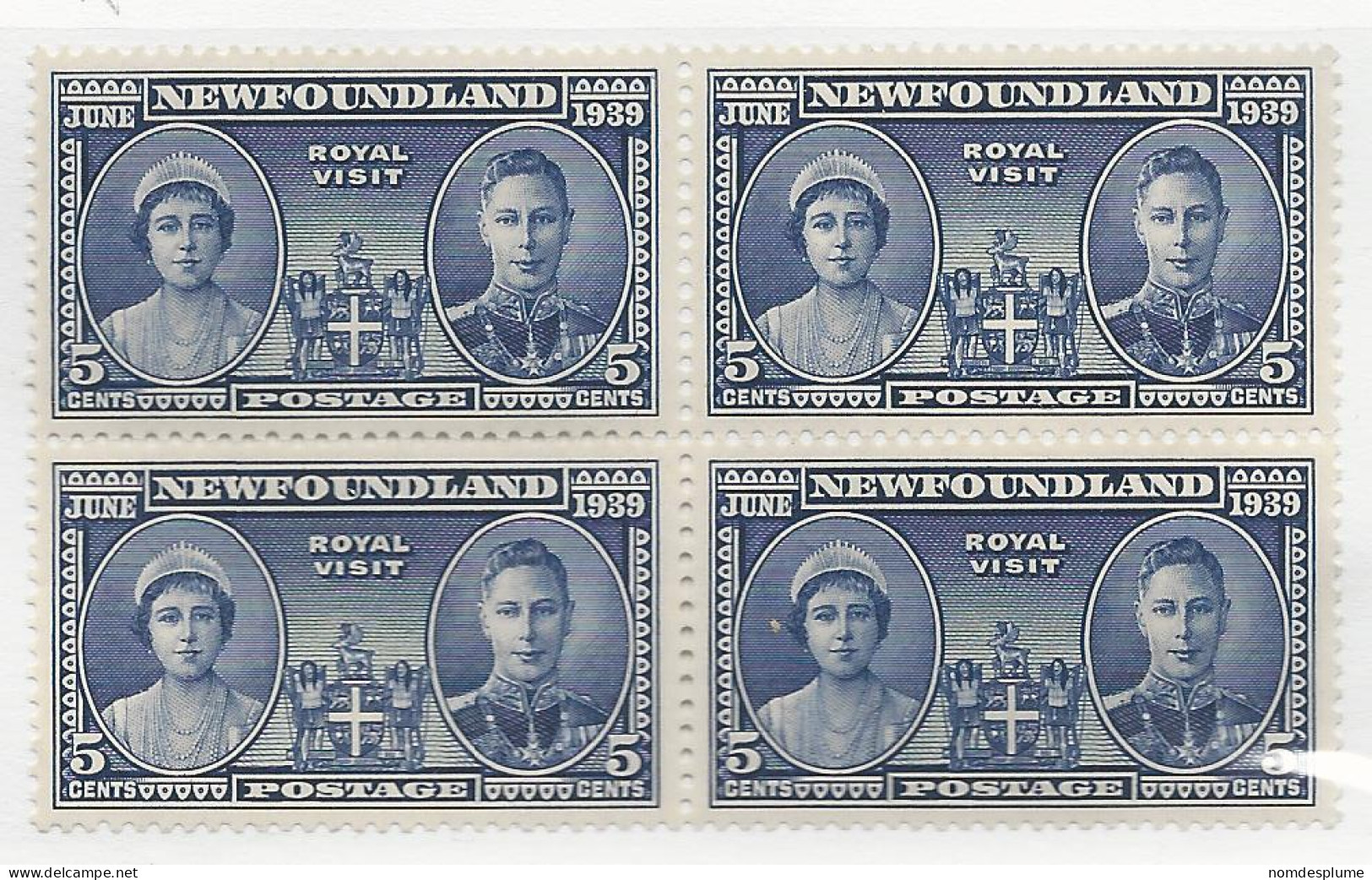 25670r) Canada Mint No Hinge ** Newfoundland 1939 Block - 1908-1947