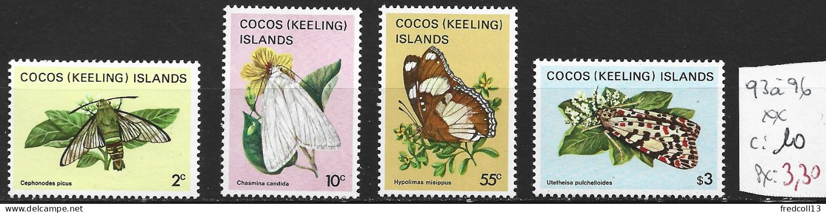 COCOS 93 à 96 ** Côte 10 € - Cocos (Keeling) Islands