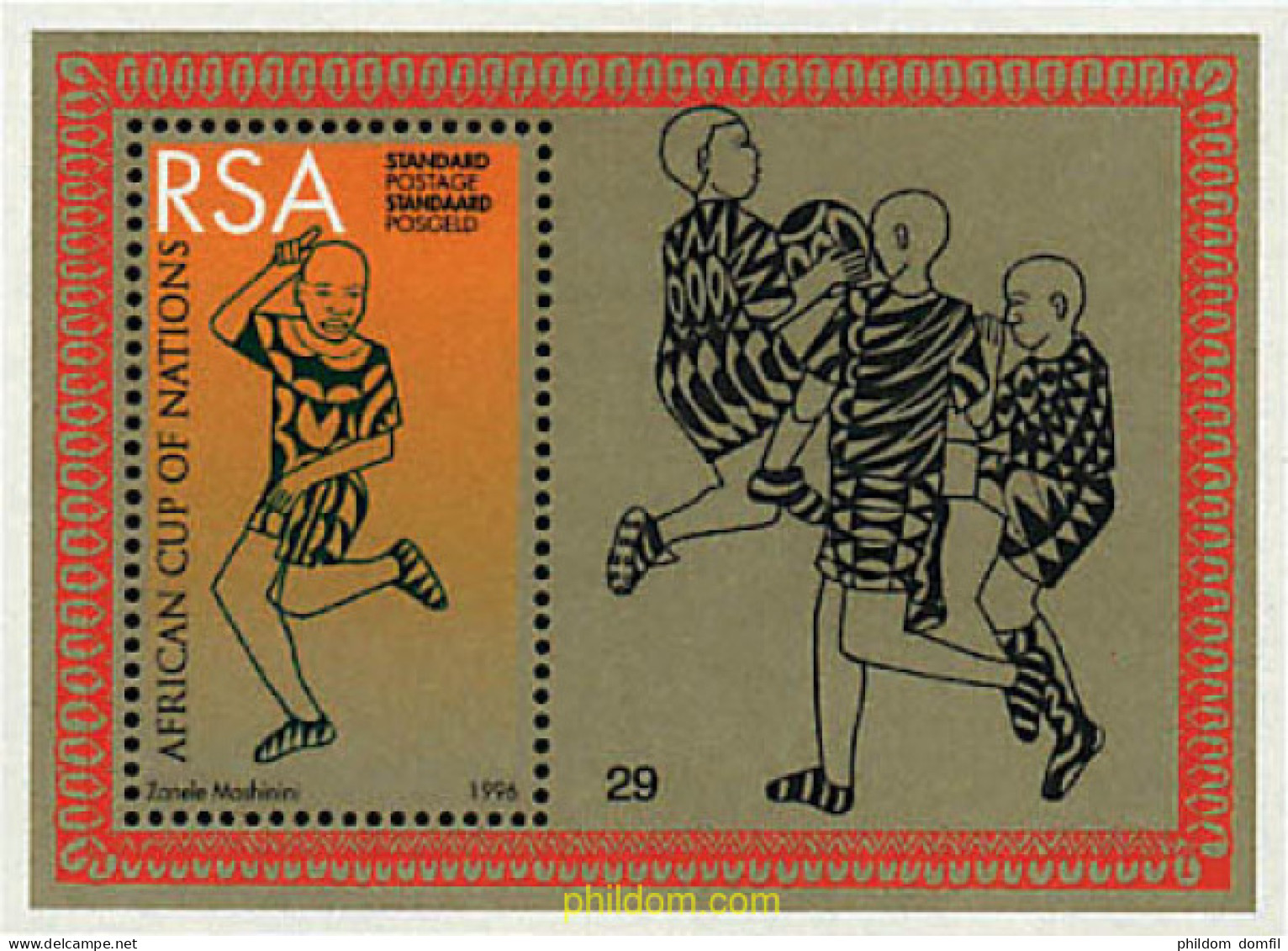 54524 MNH SUDAFRICA 1996 COPA DE AFRICA DE LAS NACIONES - Unused Stamps