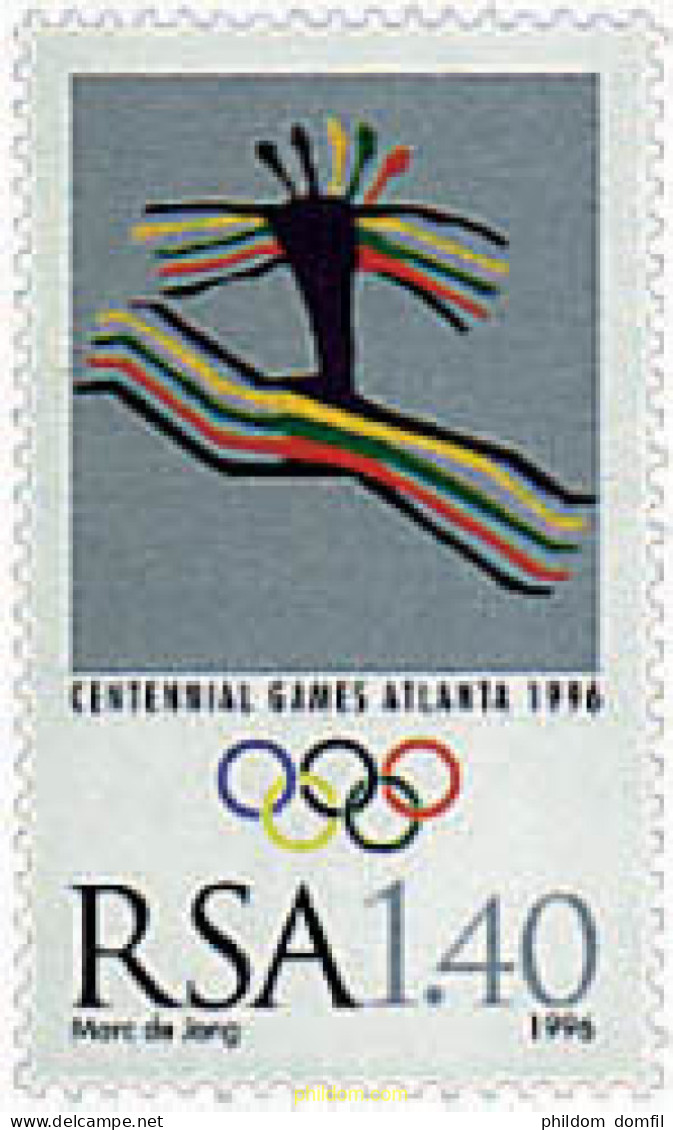 595733 MNH SUDAFRICA 1996 26 JUEGOS OLIMPICOS VERANO ATLANTA 1996 - CENTENARIO DE LOS JUEGOS OLIMPICOS - Ongebruikt