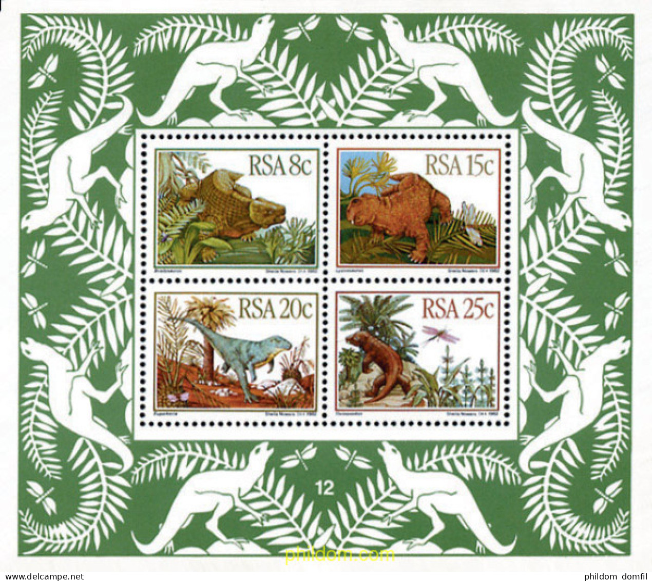 54555 MNH SUDAFRICA 1982 FAUNA PREHISTORICA - Unused Stamps
