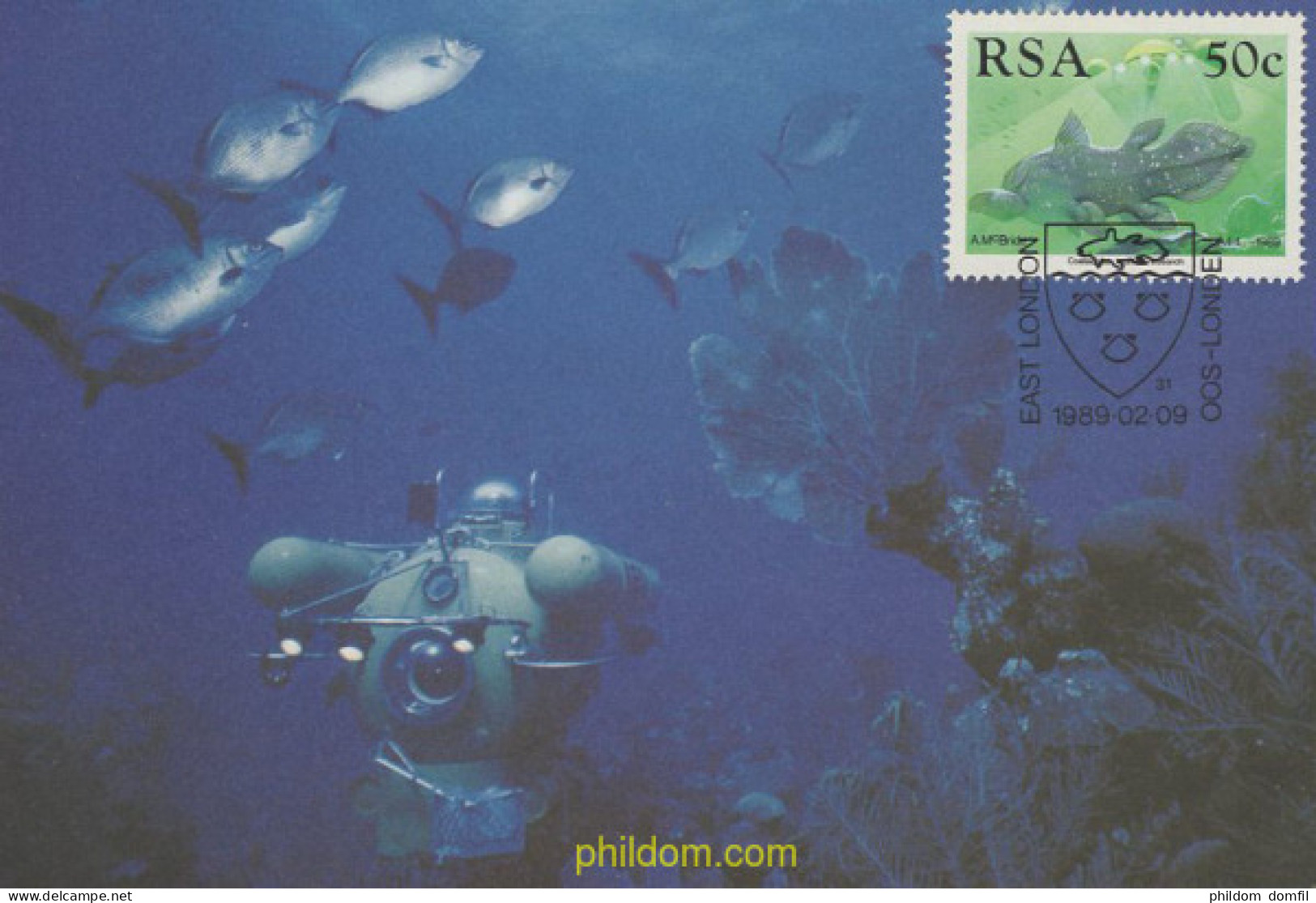 651710 MNH SUDAFRICA 1989 50 ANIVERSARIO DE LA IDENTIFICACION DEL COELACANTE - Nuevos