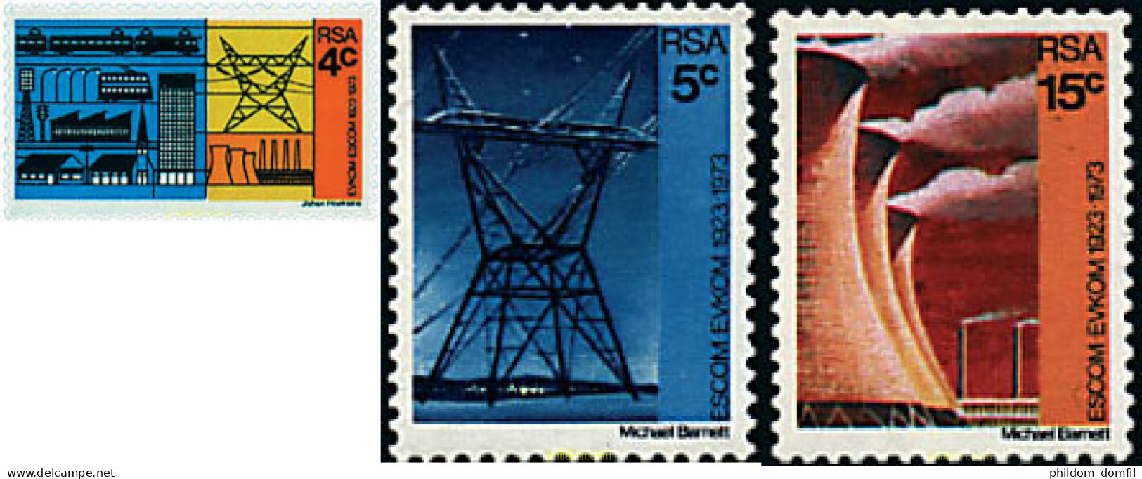 56103 MNH SUDAFRICA 1973 50 ANIVERSARIO DE LA ELECTRIFICACION DEL PAIS - Neufs