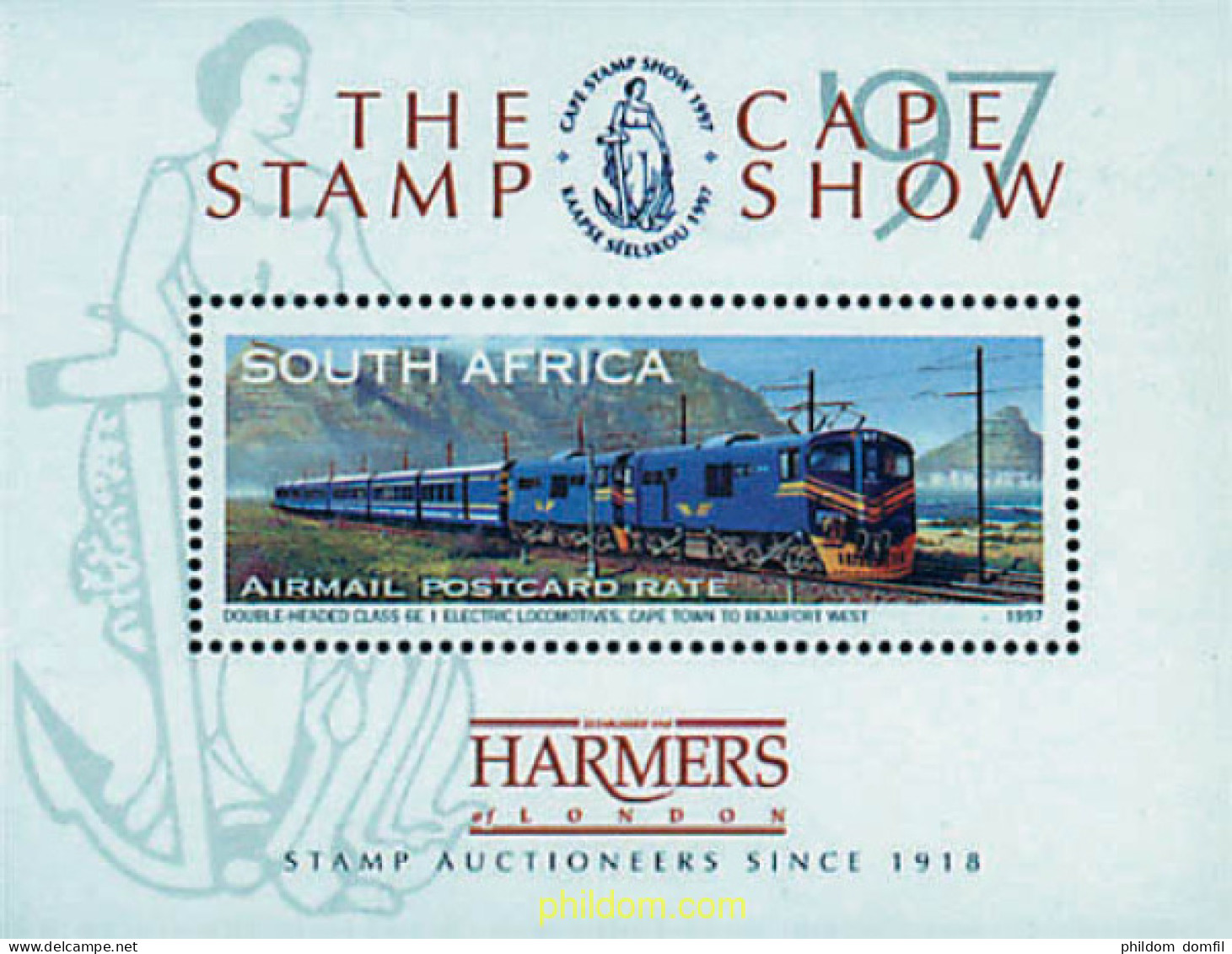 56110 MNH SUDAFRICA 1997 CAPE STAMP SHOW 97. EXPOSICION FILATELICA NACIONAL - Nuovi