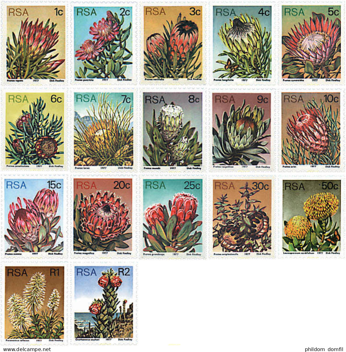 78841 MNH SUDAFRICA 1977 FLORES - Unused Stamps