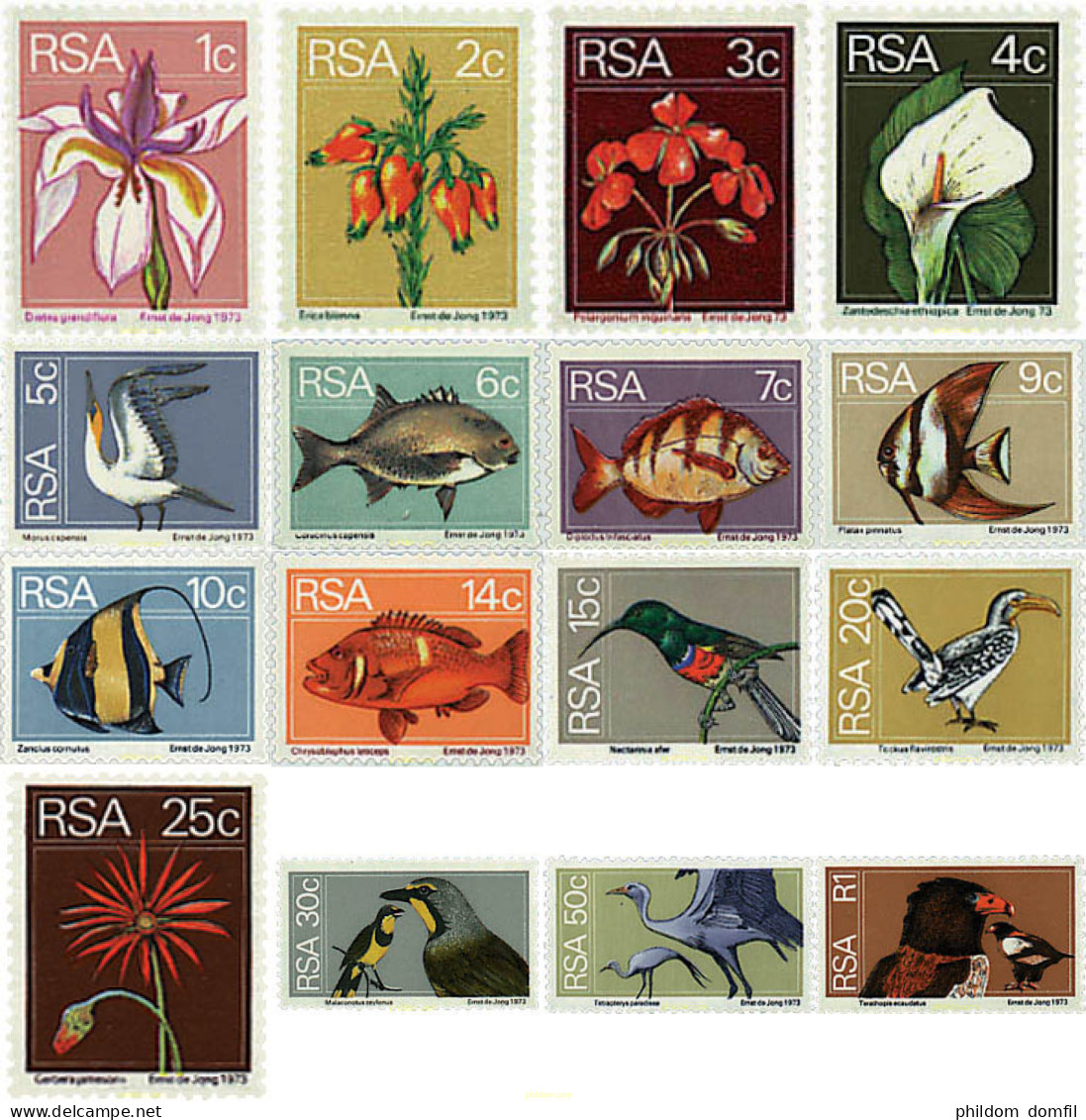 96406 MNH SUDAFRICA 1974 FAUNA Y FLORA DE SUDAFRICA - Ongebruikt