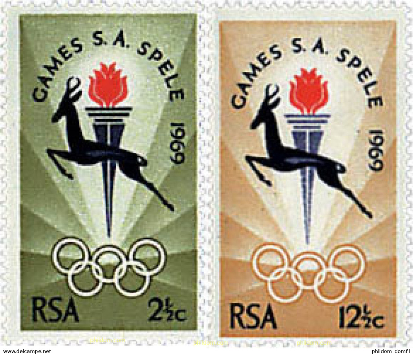 28818 MNH SUDAFRICA 1969 JUEGOS DEPORTIVOS - Unused Stamps