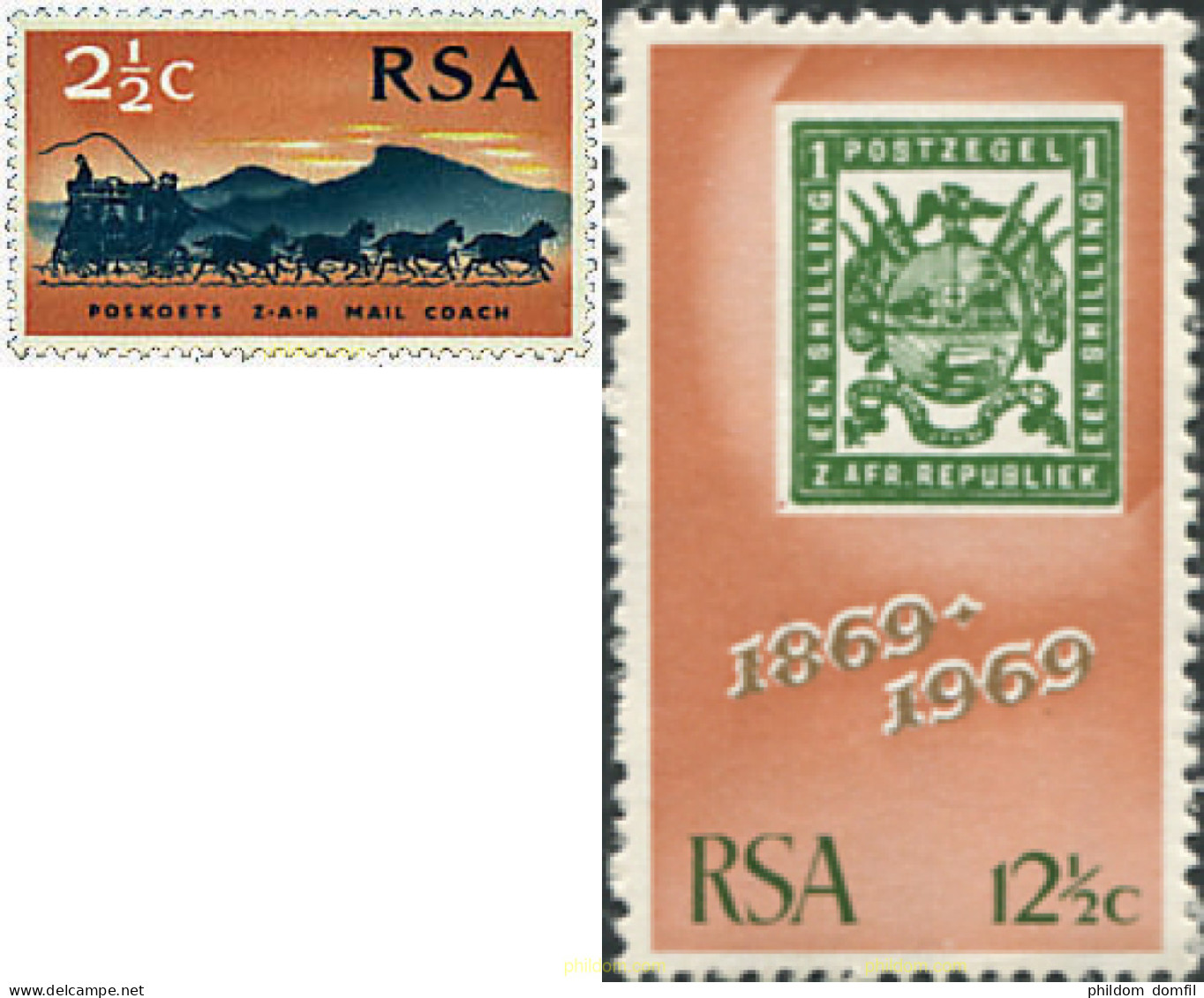 50001 MNH SUDAFRICA 1969 CABALLOS - Ongebruikt