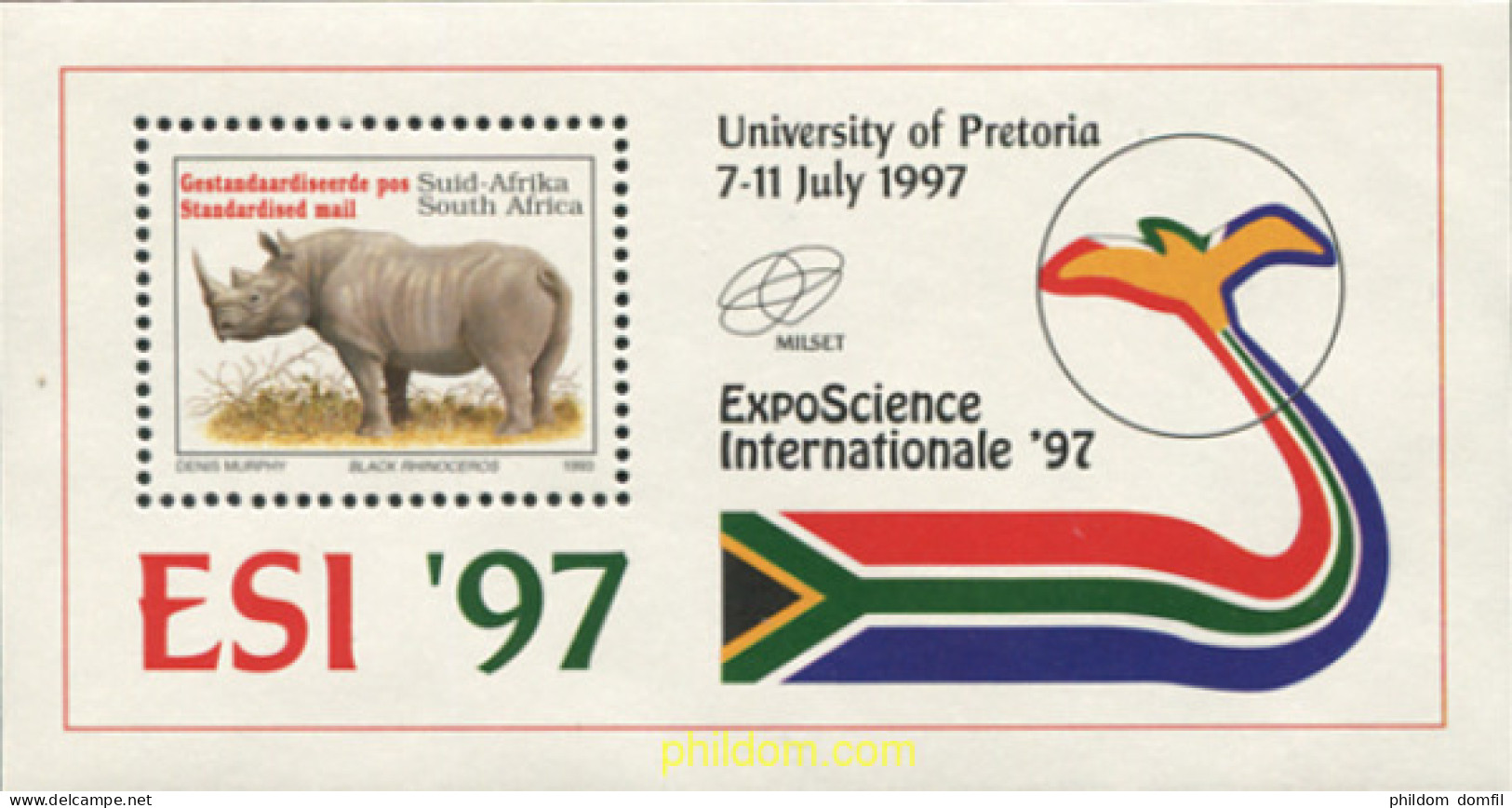 78712 MNH SUDAFRICA 1997 ESI 97. EXPOSICION CIENTIFICA INTERNACIONAL - Nuevos