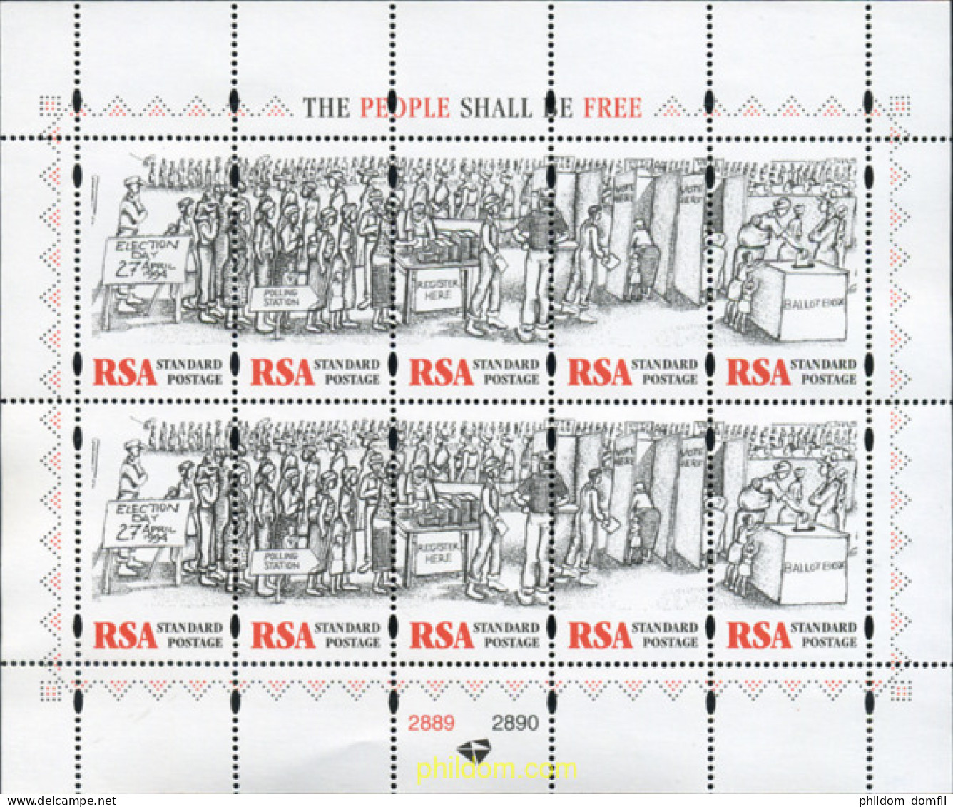149962 MNH SUDAFRICA 1997 DIA DE LA LIBERTAD - Unused Stamps