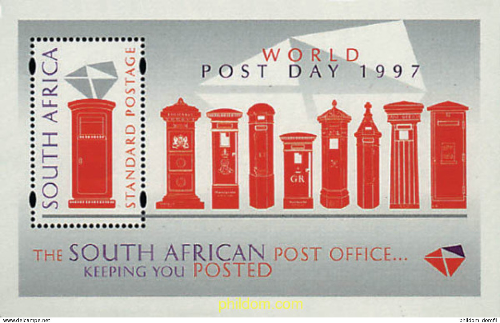 31097 MNH SUDAFRICA 1997 DIA MUNDIAL DEL SELLO - Unused Stamps