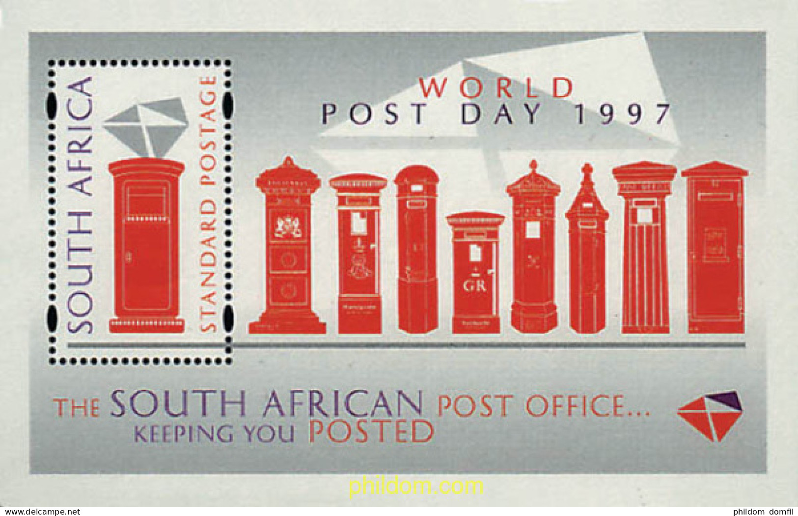 31097 MNH SUDAFRICA 1997 DIA MUNDIAL DEL SELLO - Ungebraucht