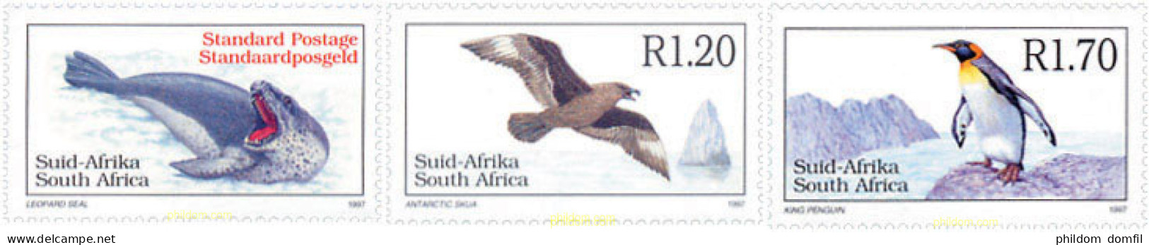 78713 MNH SUDAFRICA 1997 FAUNA ANTARTICA - Unused Stamps