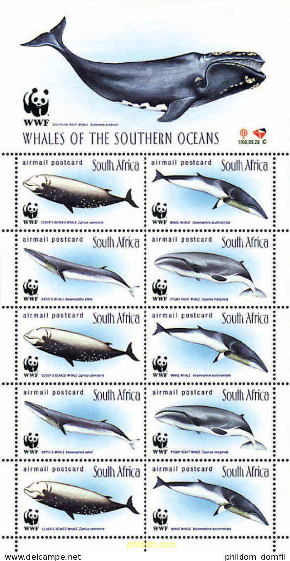 12683 MNH SUDAFRICA 1998 BALLENAS - Unused Stamps