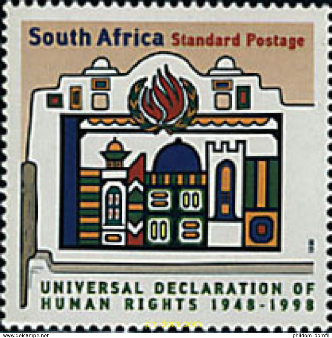 78737 MNH SUDAFRICA 1998 50 ANIVERSARIO DE LA DECLARACION EUROPEA DE LOS DERECHOS HUMANOS - Nuevos