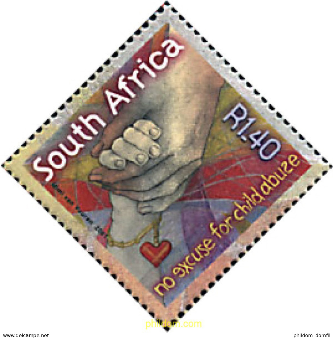 78364 MNH SUDAFRICA 2001 CONTRA EL ABUSO INFANTIL - Unused Stamps