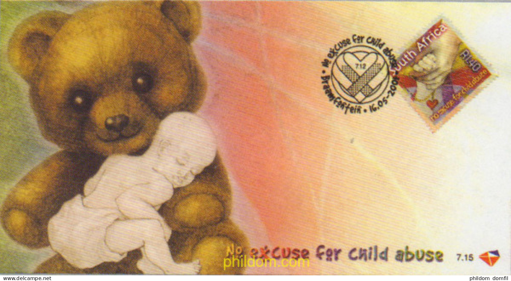 428511 MNH SUDAFRICA 2001 CONTRA EL ABUSO INFANTIL - Ungebraucht