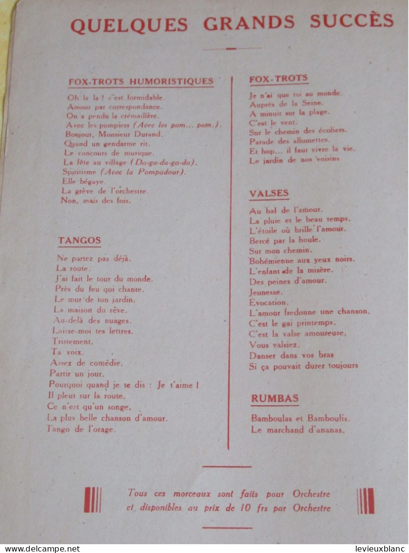 Partition Ancienne/ " Avec Les Pompiers " /Fox-trot Humoristique/Charlys & Couvé/Himmel/1934            PART347 - Sonstige & Ohne Zuordnung