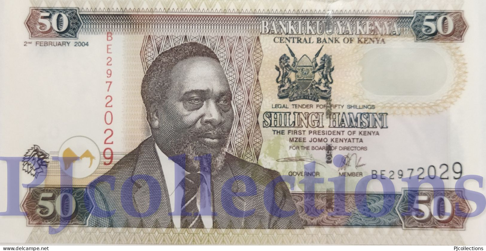 KENYA 50 SHILLINGS 2004 PICK 41b UNC - Kenia