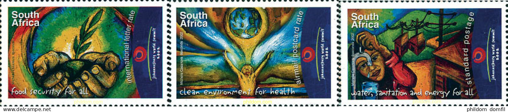 103509 MNH SUDAFRICA 2002 JOHANNESBURG 2002. CUMBRE MUNDIAL PARA EL DESARROLLO SOSTENIBLE - Neufs