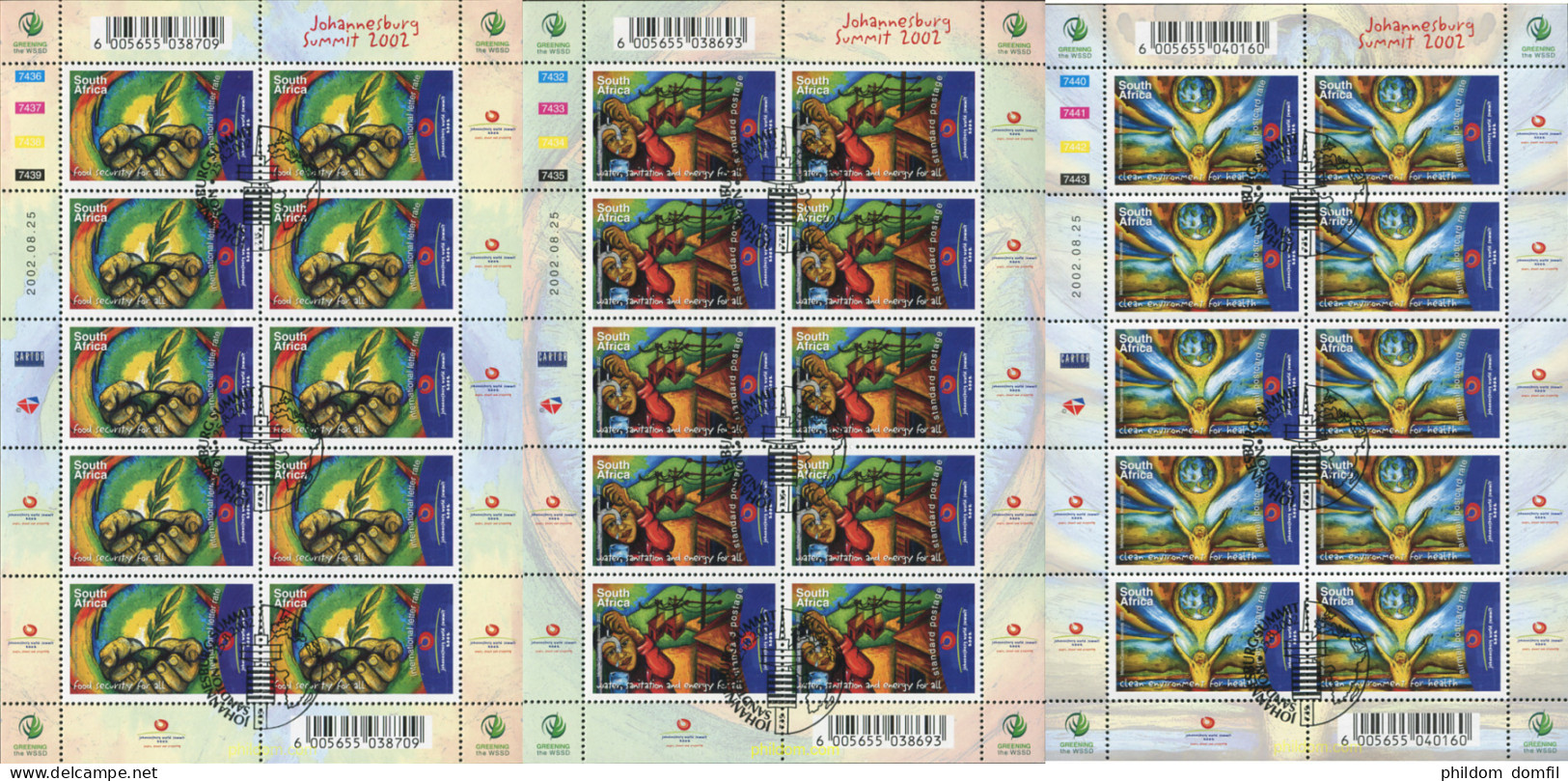 372850 USED SUDAFRICA 2002 JOHANNESBURG 2002. CUMBRE MUNDIAL PARA EL DESARROLLO SOSTENIBLE - Nuevos