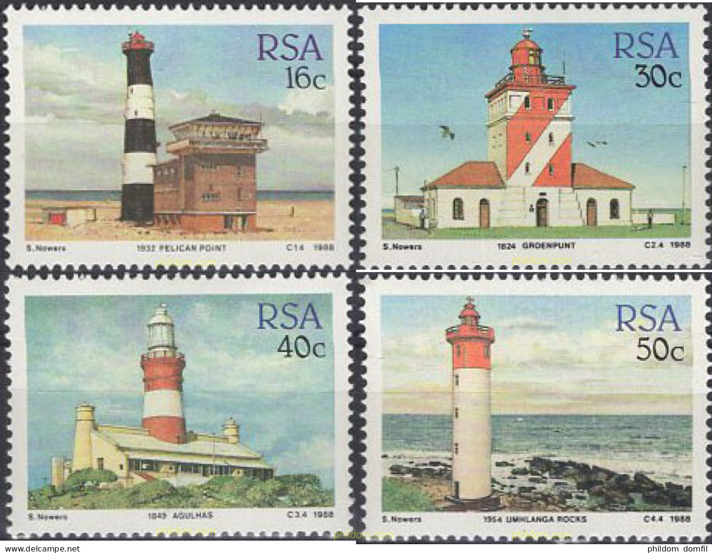 149890 MNH SUDAFRICA 1988 FAROS - Neufs