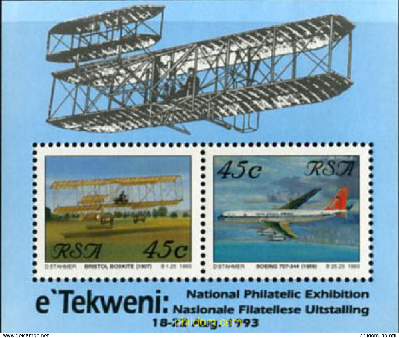 149932 MNH SUDAFRICA 1993 AVIACION NACIONAL - Ungebraucht