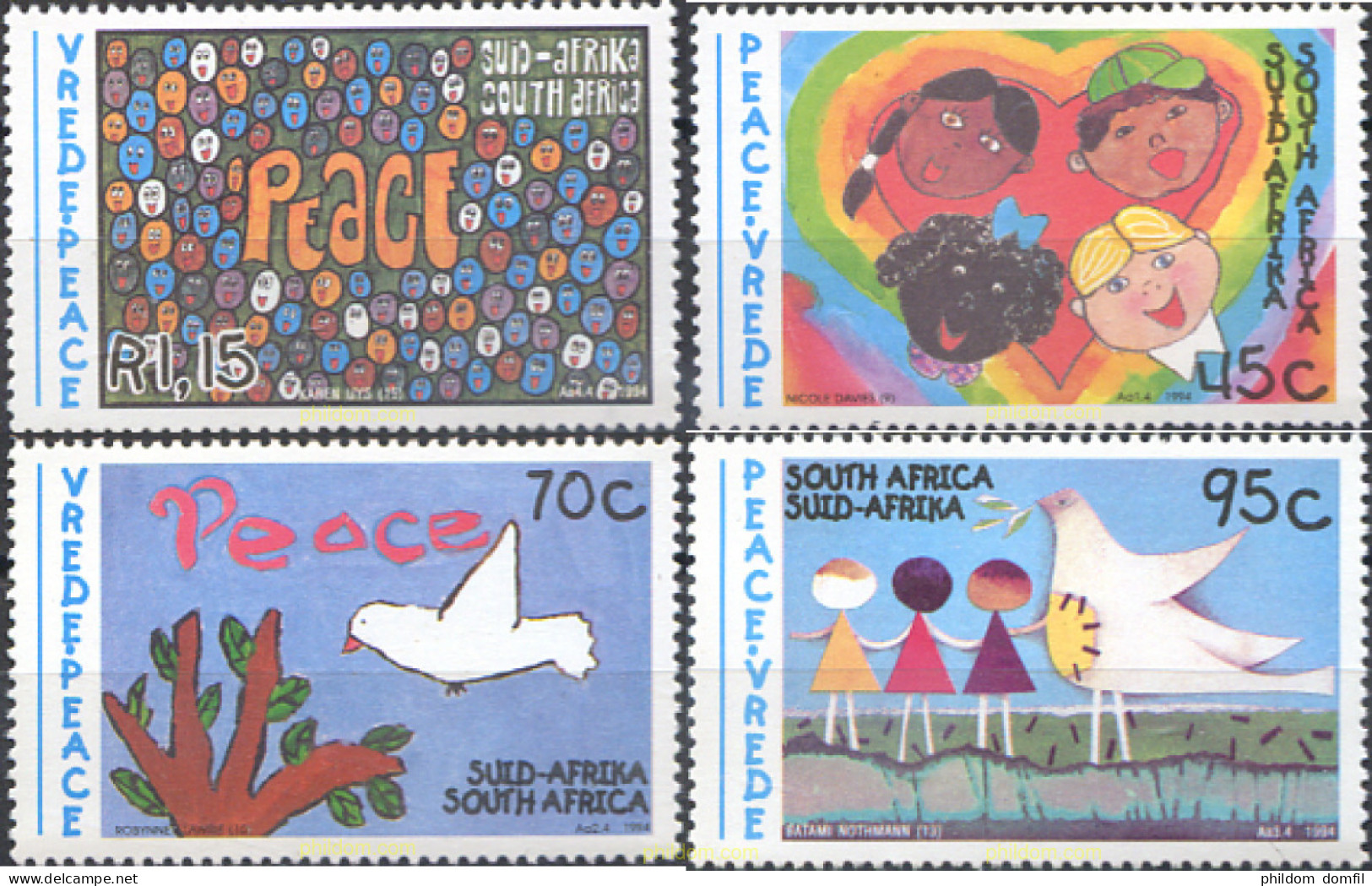 149937 MNH SUDAFRICA 1994 PAZ - Nuovi