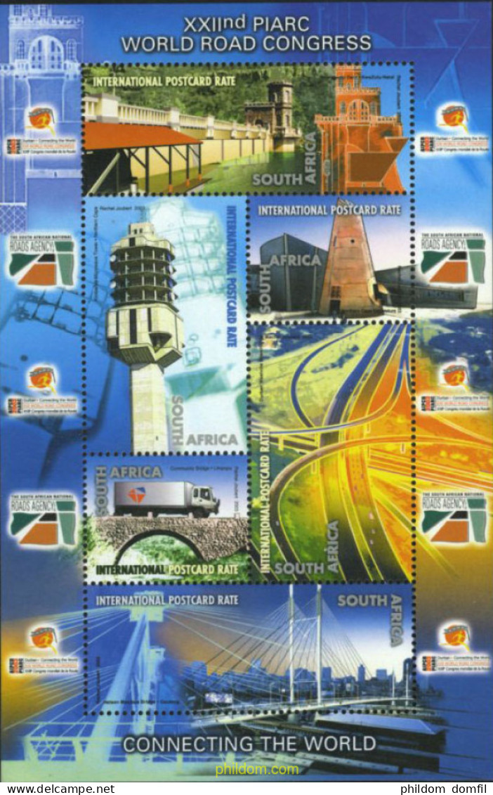 281704 MNH SUDAFRICA 2003 CONGRESO DE TRANSPORTES - Nuevos