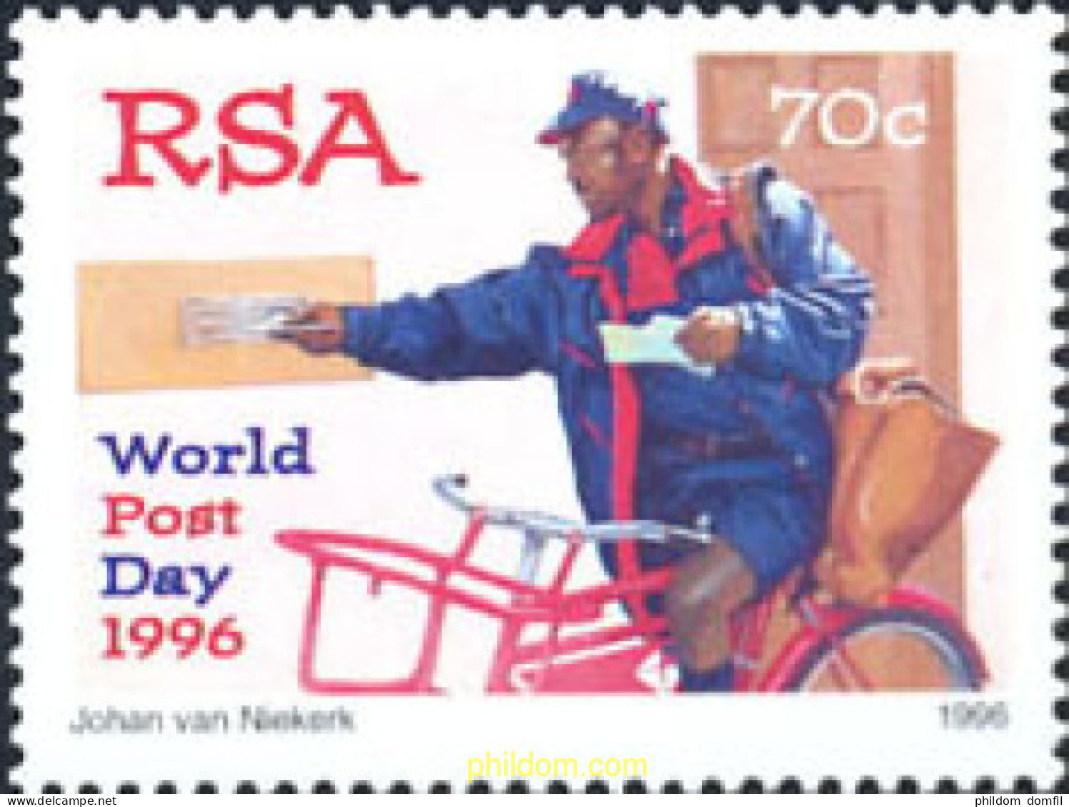 194618 MNH SUDAFRICA 1996 DIA MUNDIAL DEL CORREO - Ungebraucht