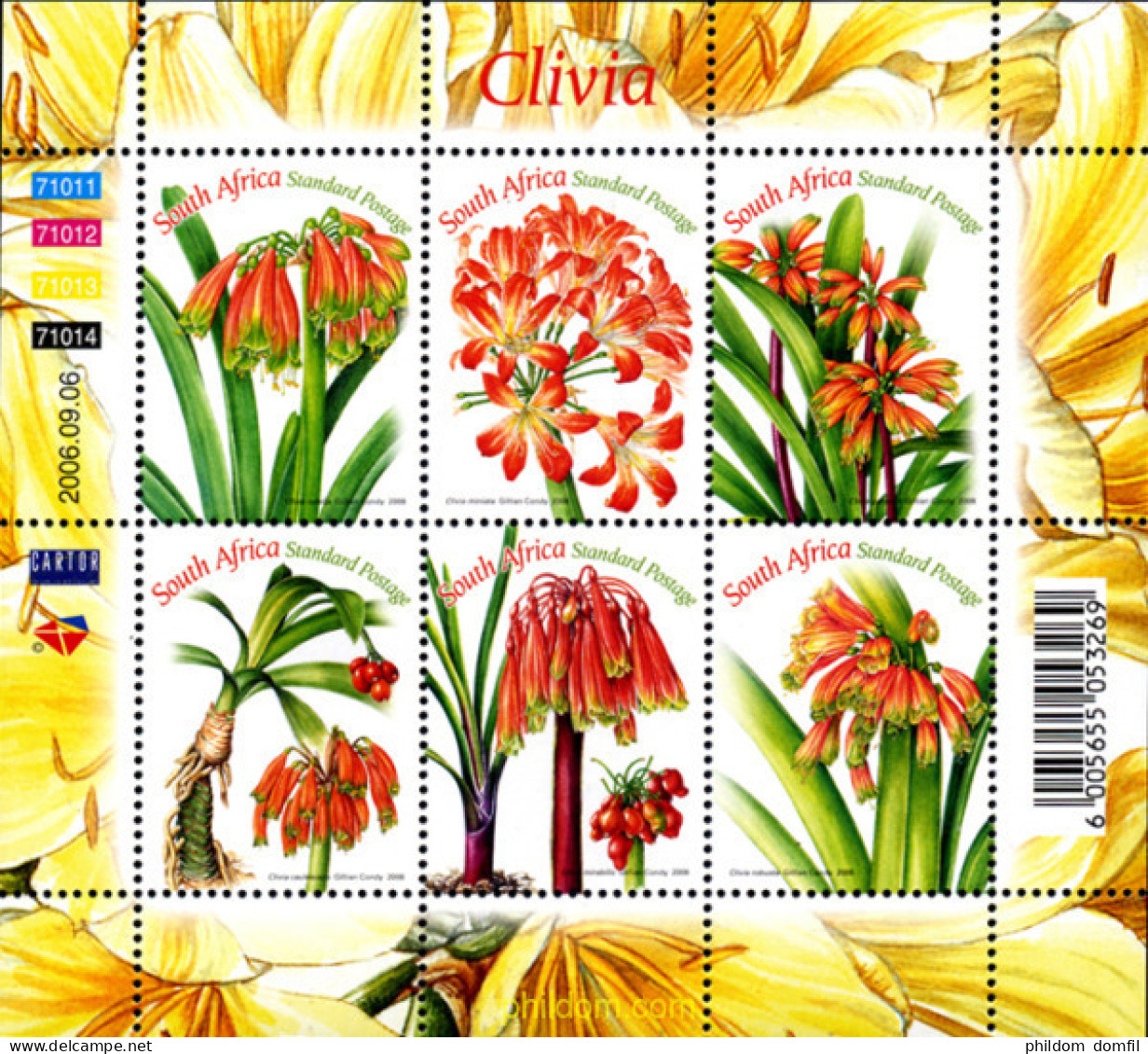 285330 MNH SUDAFRICA 2006 FLORES - Neufs