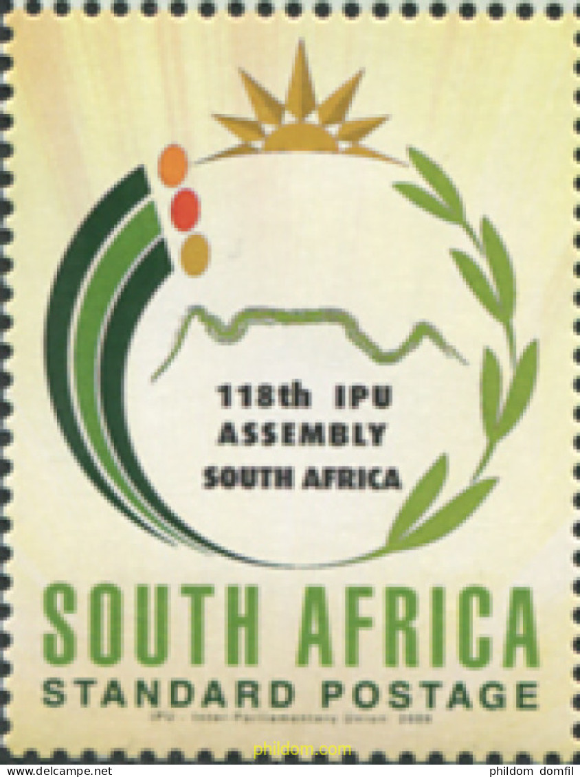 229073 MNH SUDAFRICA 2008 ASAMBLEA DE LA UNION INTERPARLAMENTARIA - Ongebruikt