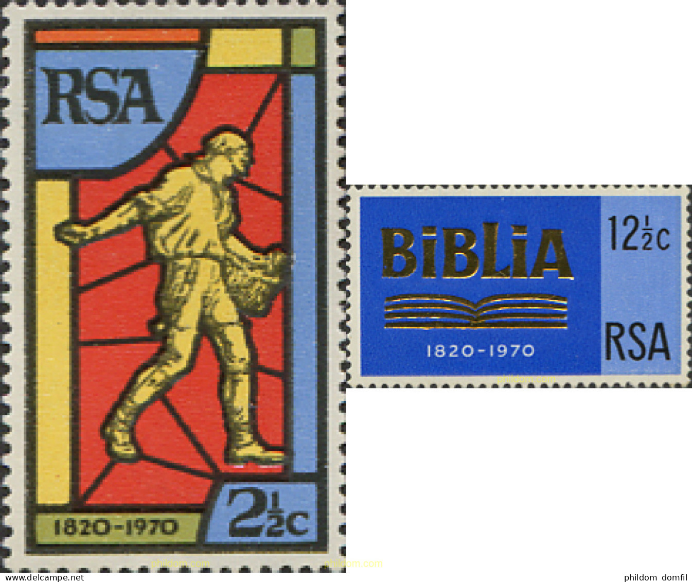 231172 MNH SUDAFRICA 1970 150 ANIVERSARIO DE LA SOCIEDAD BIBLICA - Nuevos