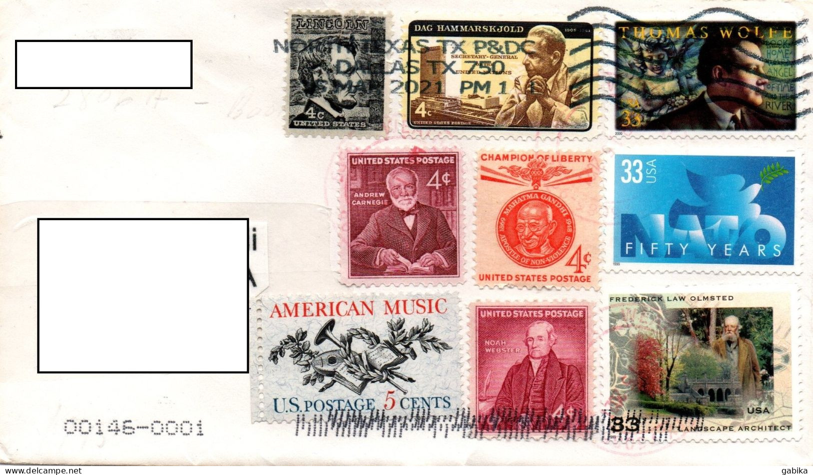 USA 2021, Envelope - Cartas & Documentos
