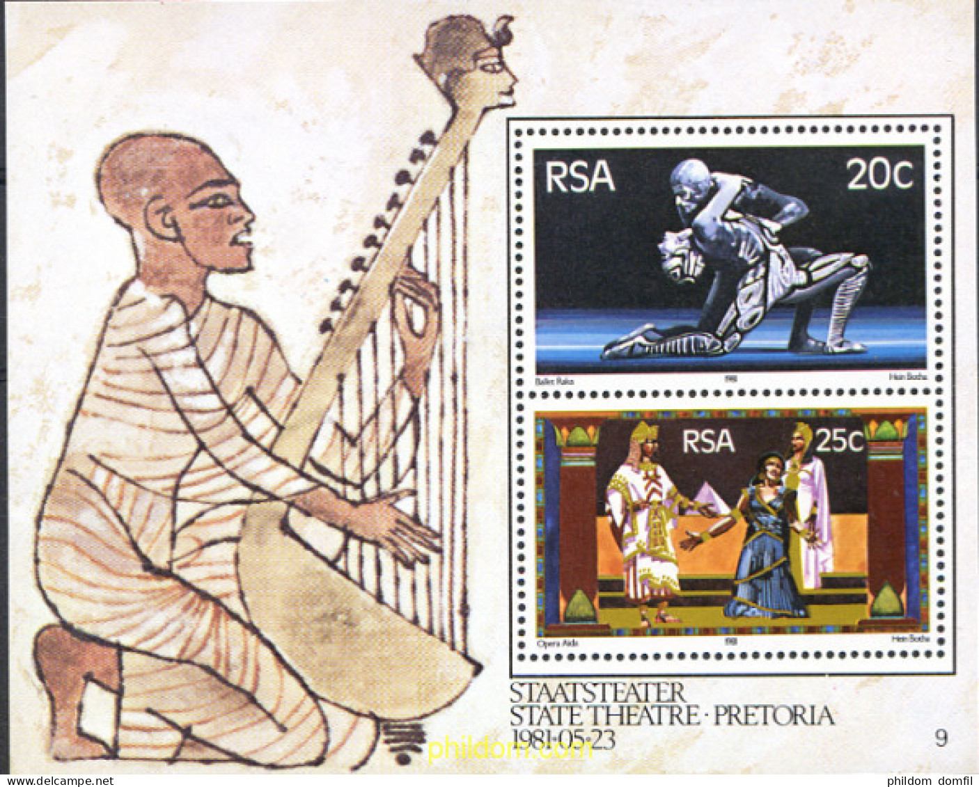 231186 MNH SUDAFRICA 1981 INAUGURACION DEL TEATRO DEL ESTADO DE PRETORIA - Unused Stamps