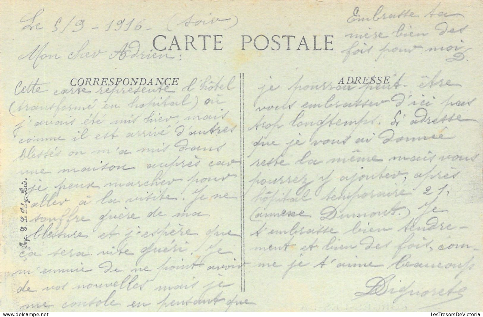 FRANCE - Forges Les Eaux - Hopital Temporaire - Voiture Ancienne - Carte Postale Ancienne - Forges Les Eaux