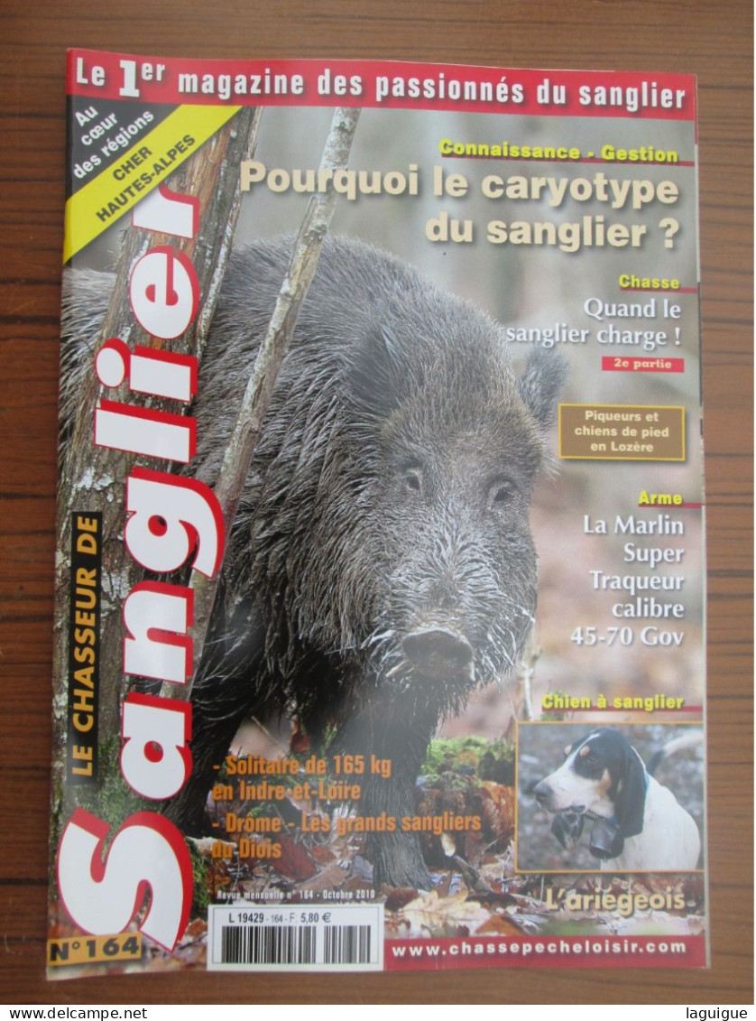 LOT DE 12 REVUES LE CHASSEUR DE SANGLIER 2010 CHASSE n° 155 à 166 année complète