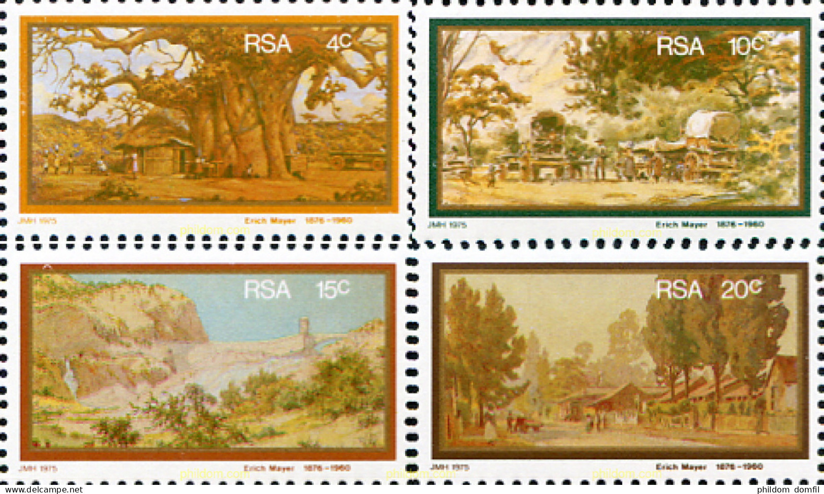 232714 MNH SUDAFRICA 1976 PINTURA DE ERICH MAYER - Ungebraucht