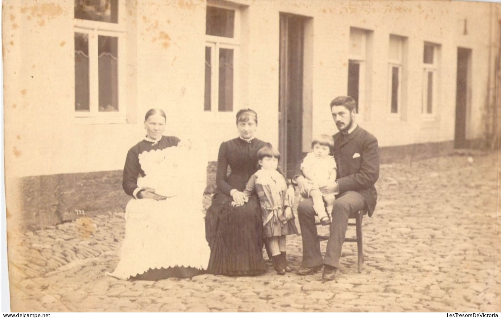 Photographie  - Flore - Henri - Amélie - Novembre 1884 - Dim:14/22 - Photo De Famille - Identified Persons