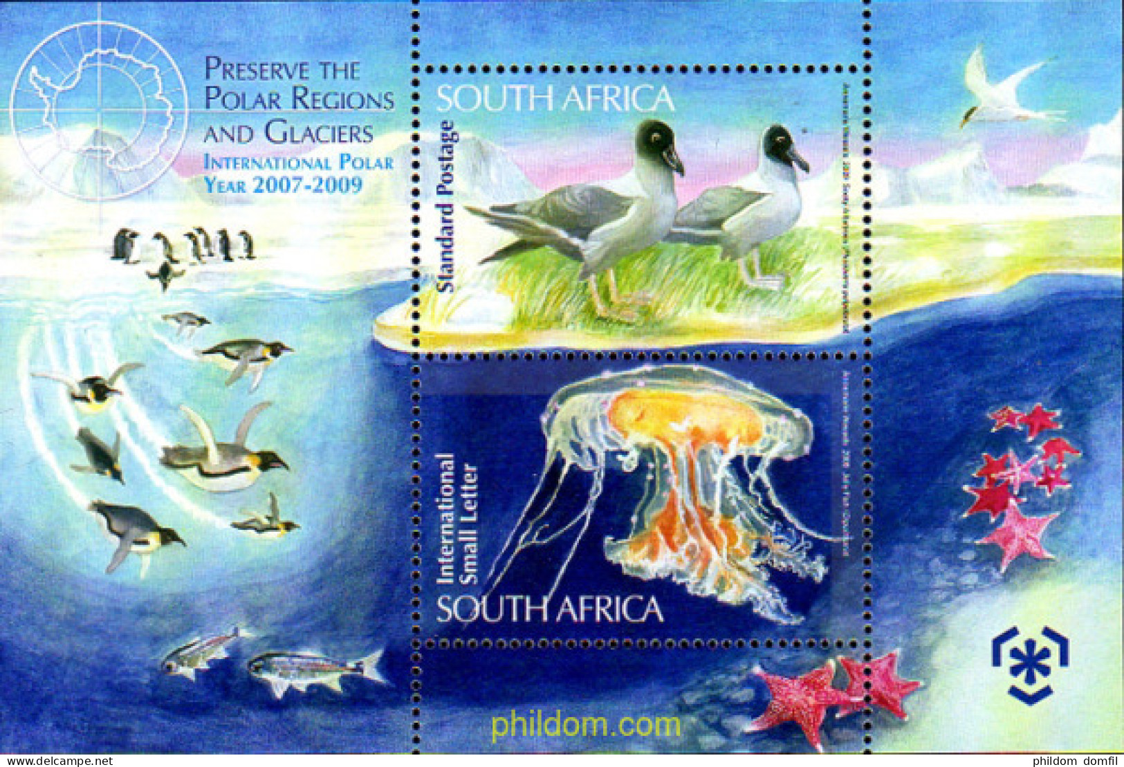 242969 MNH SUDAFRICA 2009 PRESERVACION DE LOS POLOS Y GLACIARES - Nuovi