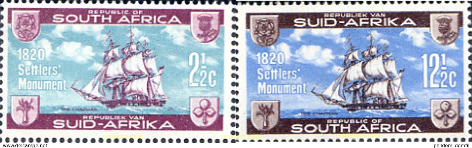 281474 MNH SUDAFRICA 1962 PRIMERA PIEDRA AL MONUMENTO A LOS COLONIZADORES INGLESES - Nuevos